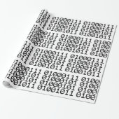 BINARY GEEK GESCHENKPAPIER (Ungerollt)