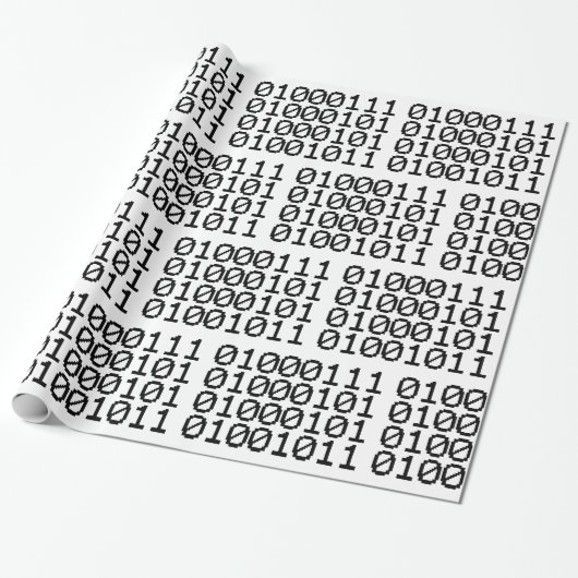 BINARY GEEK GESCHENKPAPIER (Ungerollt)