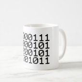 BINARY GEEK KAFFEETASSE (VorderseiteRechts)