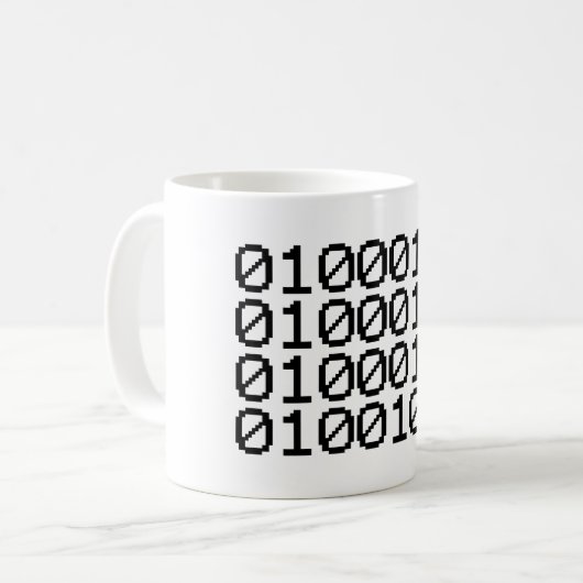 BINARY GEEK KAFFEETASSE (Vorderseite Links)