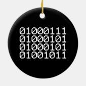 BINARY GEEK KERAMIK ORNAMENT (Hinten)
