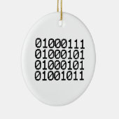 BINARY GEEK KERAMIK ORNAMENT (Rechts)