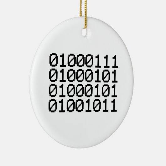 BINARY GEEK KERAMIK ORNAMENT (Rechts)