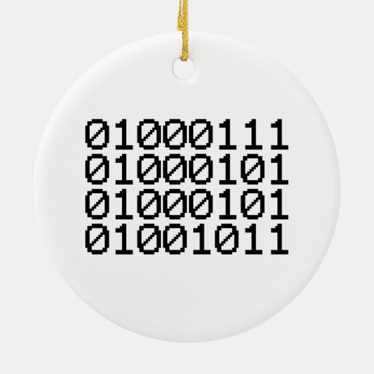 BINARY GEEK KERAMIK ORNAMENT (Hinten)