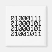 BINARY GEEK MAGNET (Vorne)