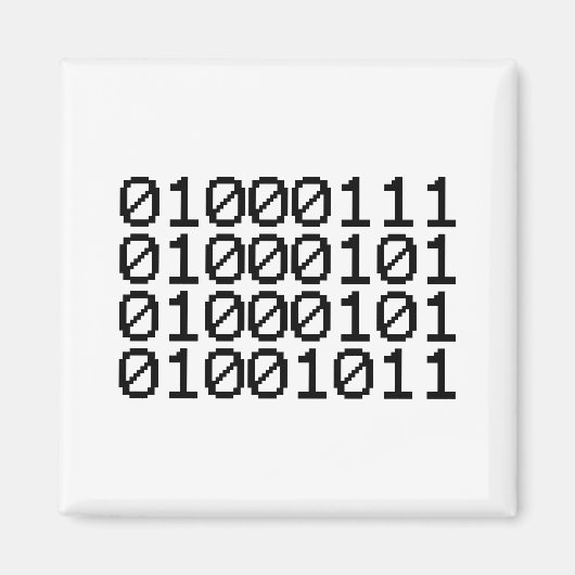 BINARY GEEK MAGNET (Vorne)