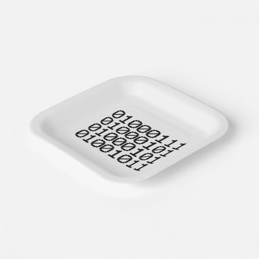 BINARY GEEK PAPPTELLER (Gewinkelt)