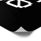 BINARY GEEK POSTER (Ecke)