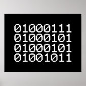 BINARY GEEK POSTER (Vorne)