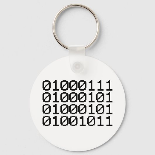 BINARY GEEK SCHLÜSSELANHÄNGER (Vorderseite)