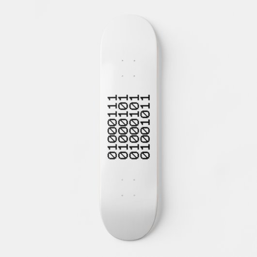 BINARY GEEK SKATEBOARD (Vorderseite)