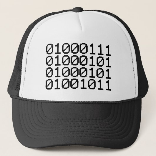 BINARY GEEK TRUCKERKAPPE (Vorderseite)