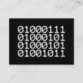 BINARY GEEK VISITENKARTE (Vorderseite)