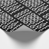 BINARY GEEK WRAPPING PAPIER GESCHENKPAPIER (Ecke)