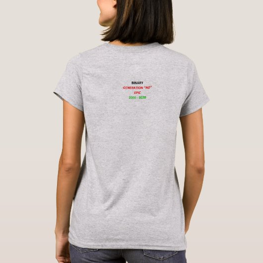 BINARY Generation AO Women's T - Shirt (Rückseite)