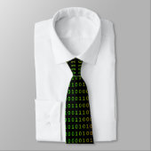 Binary Green and Red Neck Tie Krawatte (Gebunden)