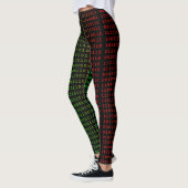 Binary Green and Red with Space Leggings (Links)