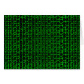Binary Green Card (Vorderseite (Horizontal))