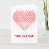 Binary Heart Card Karte (Vorderseite)