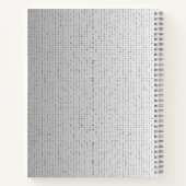 Binary Logic Spiral Notebook – Modern Design  Notizblock (Rückseite)