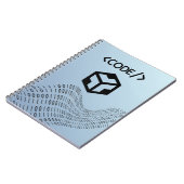 Binary Logic Spiral Notebook – Modern Design Notizblock (Linke Seite)