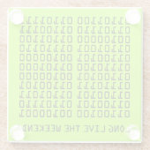 Binary Long lebe the Weekend! Glasuntersetzer (Rückseite)