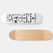Binary Message 1974 Skateboard (Horizontal)