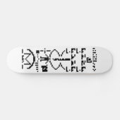 Binary Message 1974 Skateboard (Horizontal)