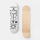 Binary Message 1974 Skateboard (Vorderseite)