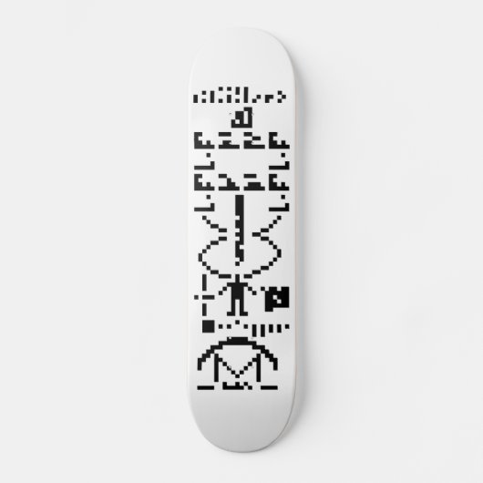 Binary Message 1974 Skateboard (Vorderseite)