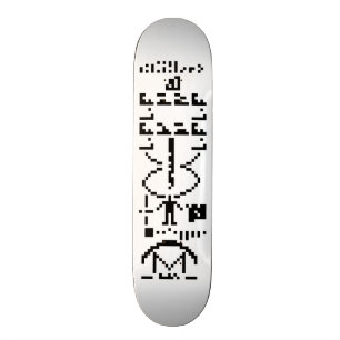 Binary Message 1974 Skateboard