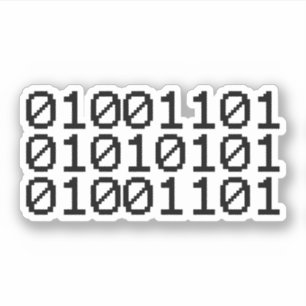 BINARY MUM AUFKLEBER