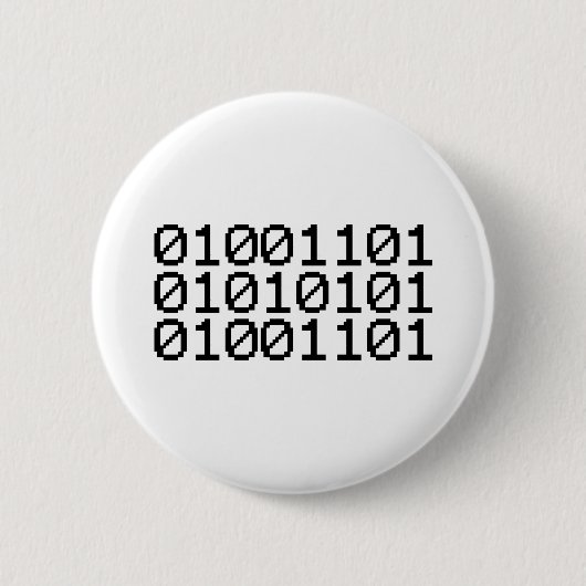 BINARY MUM BUTTON (Vorderseite)