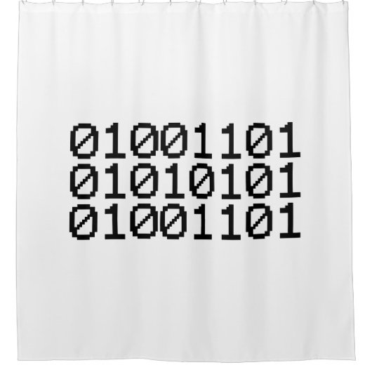 BINARY MUM DUSCHVORHANG (Vorderseite)