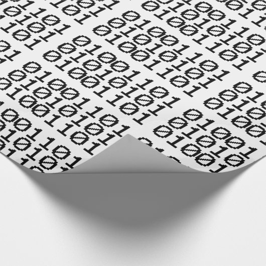 BINARY MUM GESCHENKPAPIER (Ecke)