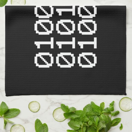 BINARY MUM GESCHIRRTUCH (Gefaltet)