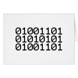 BINARY MUM GREETCARD