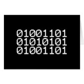 BINARY MUM GREETCARD (Vorderseite (Horizontal))