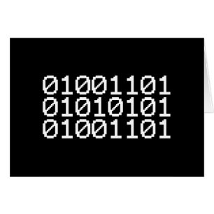 BINARY MUM GREETCARD