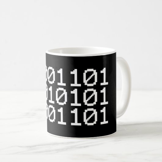 BINARY MUM KAFFEETASSE (VorderseiteRechts)