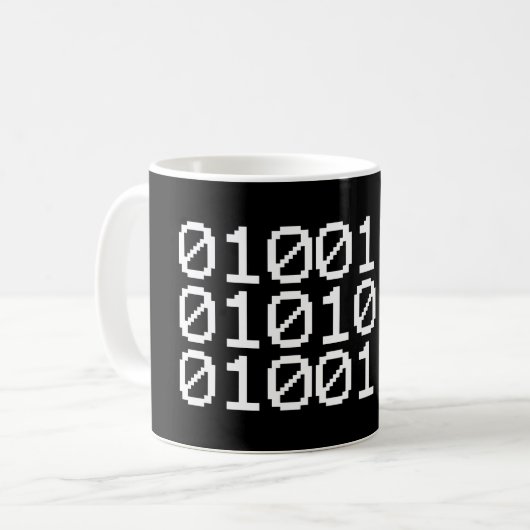 BINARY MUM KAFFEETASSE (Vorderseite Links)
