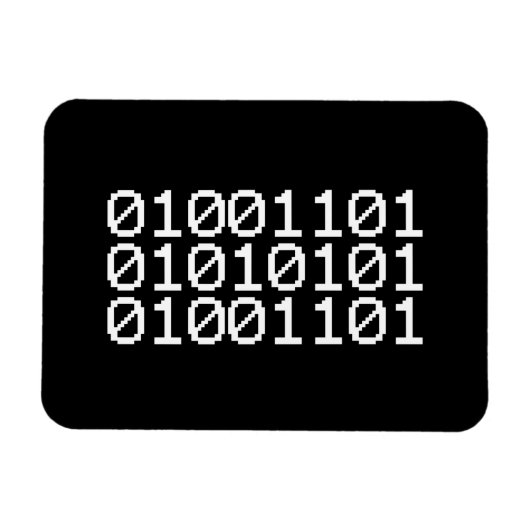 BINARY MUM MAGNET (Horizontal)