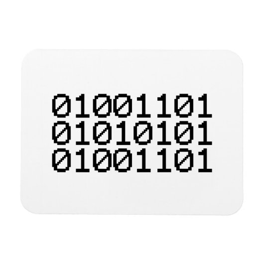 BINARY MUM MAGNET (Horizontal)