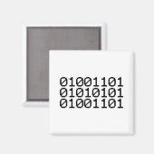 BINARY MUM MAGNET (Vorderseite/Rückseite)