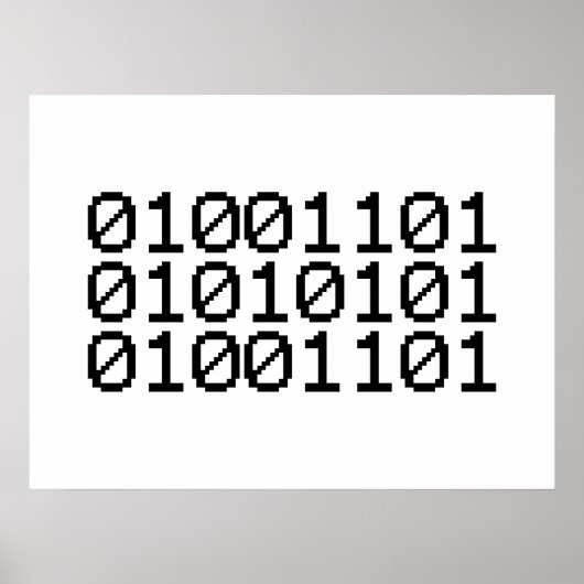 BINARY MUM POSTER (Vorne)