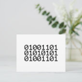 BINARY MUM POSTKARTE (Stehend Vorderseite)