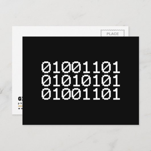 BINARY MUM POSTKARTE (Vorne/Hinten)