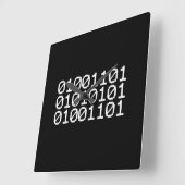 BINARY MUM QUADRATISCHE WANDUHR (Winkel)