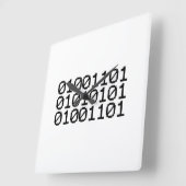 BINARY MUM QUADRATISCHE WANDUHR (Winkel)