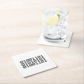 BINARY MUM RECHTECKIGER PAPPUNTERSETZER (Vor Ort)